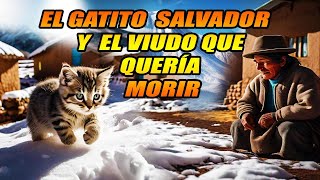 EL GATITO SALVADOR Y EL VIUDO QUE QUERÍA MORIR  Cuento Nuevo [upl. by Sudnor]