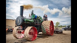 FIRING UP the 150 CASE  The largest steam traction engine in the world prepares for a record pull [upl. by Sletten]