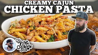 Creamy Cajun Chicken Pasta  Blackstone Griddles [upl. by Eldred994]