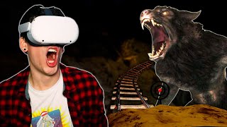 RIDING A HAUNTED ROLLER COASTER IN VR Epic Roller Coasters [upl. by Yensehc]