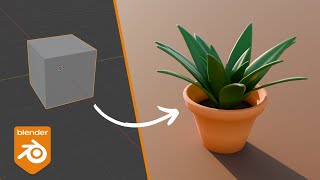 How to Make a Low Poly Plant in Blender Tutorial [upl. by Clancy299]