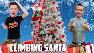 Super Climbing Santa Animatronic Lowes Christmas 2024  Unboxing and Setup Animatronic [upl. by Ripp]