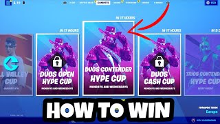 How To WIN The DUOS CONTENDER HYPE CUP GET TOP 1  2000 HYPE [upl. by Haimarej]