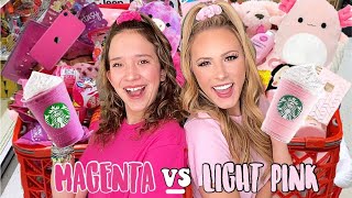 MAGENTA 🌺🌷 VS LIGHT PINK 🌸🩰 TARGET SHOPPING CHALLENGE [upl. by Lallage]