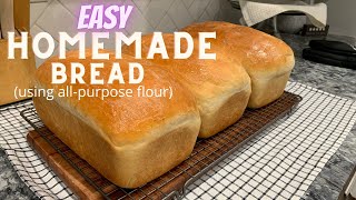 HOW TO MAKE BREAD  STEP BY STEP INSTRUCTIONS  USING ALLPURPOSE FLOUR [upl. by Eniale]