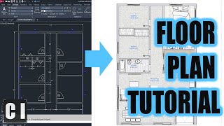 AutoCAD Basic 2D Floor Plan Tutorial  Must Know AutoCAD Time Saving CommandsShortcuts amp Example [upl. by Nevs551]