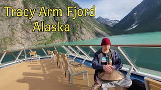 Enjoy Alaska Travels  Tracy Arm Fjord  Playing handpan in spectacular weather A LUCKY BREAK [upl. by Noiram]