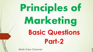 principles of marketing part 2 2016 ec for management and marketing management students [upl. by Giordano330]