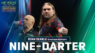 NINE DARTER Ryan Searle v Nathan Rafferty  2023 Mr Vegas Grand Slam of Darts [upl. by Lyckman681]