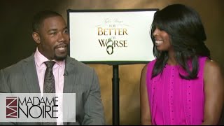 Tasha Smith amp Michael Jai White Share Crazy Dating Stories  MadameNoire [upl. by Rollo]