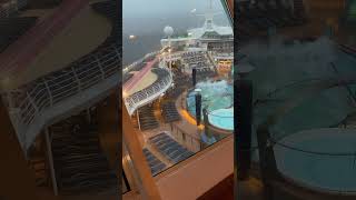 Atlantic Storm Rocks Voyager Of The Seas [upl. by Woolley]