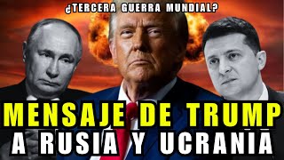 Trump a Rusia y Ucrania quotReúnanse conmigo y resuelvan esta terrible guerraquot  ASN [upl. by Erickson]