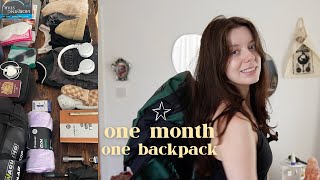 What I Packed For 1 MONTH Interrailing Europe  Backpacking Diaries [upl. by Carline]