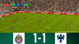 CHIVAS VS MONTERREY EN VIVO  LIGA MX JORNADA 10 APERTURA 2024  SIMULACIÓN Y PUNTUACIÓN EN VIVO [upl. by Anerahs]