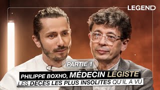 PHILIPPE BOXHO MÉDECIN LÉGISTE PARTIE 1  IL REVIENT SUR LES DÉCÈS LES PLUS INSOLITES QUIL A VUS [upl. by Zitah]