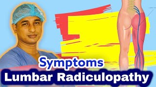 Lumbar Radiculopathy Symptomslowbackpain lumbar radiculopathy causes PainfixRx [upl. by Nahgaem695]