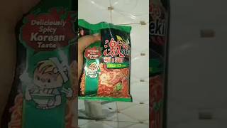 trying Korean spicy ramen ramennoddles ramenreview spicy [upl. by Luelle]