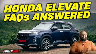 Honda Elevate Top 10 Questions Answered  PowerDrift [upl. by Kyriako]