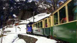 HD Grossverkehr auf der Wengernalpbahn 14012012 [upl. by Itch391]