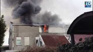 Grote brand in studentenhuis in Eindhoven [upl. by Hiroshi]