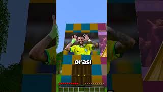 Minecraftta Rapunzel mi  Neymar mı  shorts [upl. by Ecnadnak]