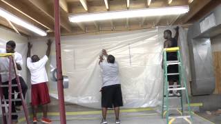 Building an Abatement Enclosure for Asbestos Lead Mold or Dust Control [upl. by Mot]