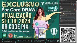 ⚙️Atualização QRCode PIX Generator Direto no CorelDRAW AddOn by bonus630 [upl. by Mairym]