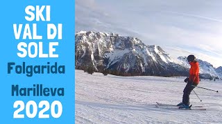 Skiing Folgarida Marilleva 2020  Val di Sole Italy [upl. by Urbanna137]