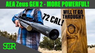 MOST POWERFUL PRODUCTION AIRGUN  OVER 1200 FT LBS AEA ZEUS 72 CALIBER [upl. by Ojaras]