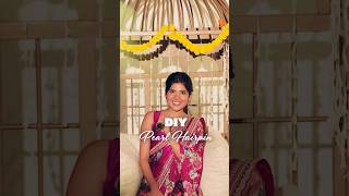 DIY Festive Hairpin at Home in 2 Minutes  Festive Hairstyle Hack  Niharika Jain diyhairstyles [upl. by Ambler]