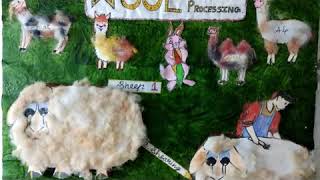 Wool processingwool projectkids project [upl. by Hoopes]