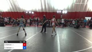 44 Kg Round Of 32  Gianni Bottone Black Fox Wrestling Academy Vs Cole Gentsch Iguana Wrestling [upl. by Marissa944]