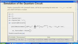 Shors Algorithm in Mathematica [upl. by Kcirad254]