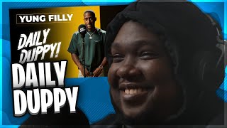 Yung Filly  Daily Duppy  GRM Daily REACTION [upl. by Adnwahsat]