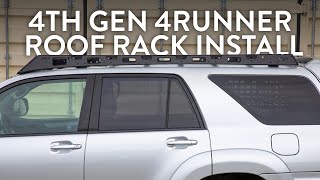 4th Gen 4Runner Roof Rack Install [upl. by Hesoj]