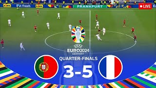 PORTUGAL vs FRANCE  Quarter Finals UEFA EURO 2024 Full Match [upl. by Nolla]