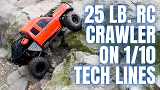 Axial SCX6 Honcho 16 monster rc crawler test run  can it do hard 110 lines [upl. by Hayarahs]