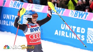 Mikaela Shiffrin surges to 90th World Cup win by 33 seconds over Vlhova in Killington  NBC Sports [upl. by Hunley]