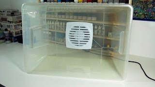 DIY  Easy to Clean Airbrush Paint Booth [upl. by Louis]