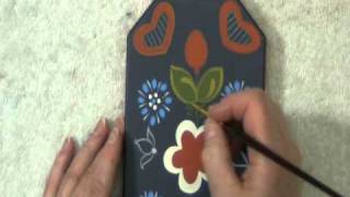 How to Paint in the Bauernmalerei style  a Schachteln Box [upl. by Bithia830]