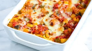 Easy Vegetable Lasagna Recipe  How to Make Fresh Vegetable Lasagna [upl. by Mackintosh449]