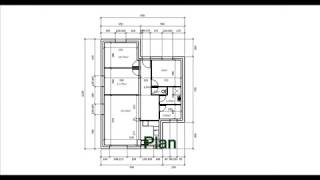 Plan de maison plainpied 3 chambres traditionnelle [upl. by Bbor195]