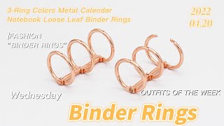 3ring Binder Rings  Binder Loose Leaf  Live shows you how to use [upl. by Lilak]