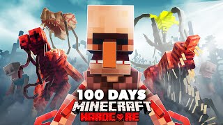 I Spent 100 Days in an Evolved Parasite Infestation in Hardcore Minecraft Heres What Happened [upl. by Ahseym]