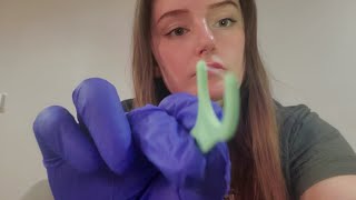 POV brushing and flossing your teeth ASMR [upl. by Ahsirtak468]