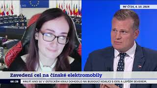 Zavedení cel na čínské elektromobily Filip Turek Markéta Gregorová 000 [upl. by Selwin]