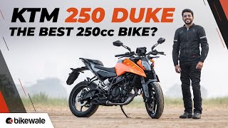 New KTM 250 Duke Review  The Most Versatile Duke  BikeWale [upl. by Adihsaar58]