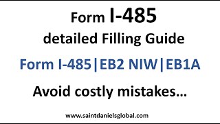 Form I485 detailed Filling Guide [upl. by Halli]