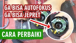 Mengatasi Kamera Canon DSLR Tidak Bisa Jepret atau Auto Fokus Lensa Mati  Lens Kit 1855 [upl. by Eenal]