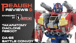 Video Review TakaraTomy Diaclone Reboot  DA65 BATTLE CONVOY [upl. by Windsor]